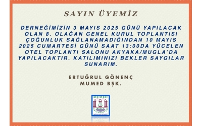 8. OLAĞAN GENEL KURUL TOPLANTISI 